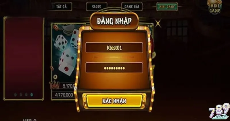Đăng nhập tài khoản để bắt đầu chơi Lớn nhỏ 789club